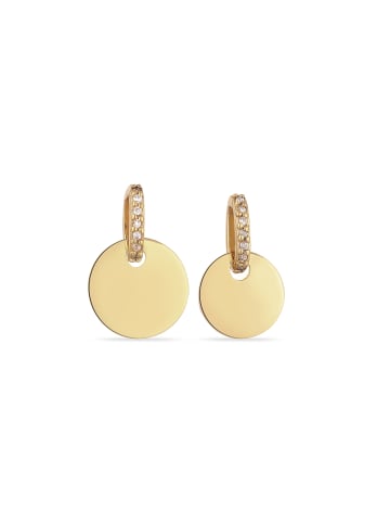 Elli Schmuckset 925 Sterling Silber Kreis in Gold