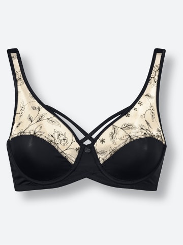 WITT WEIDEN Entlastungs-BH mit Bügel in schwarz-elfenbein