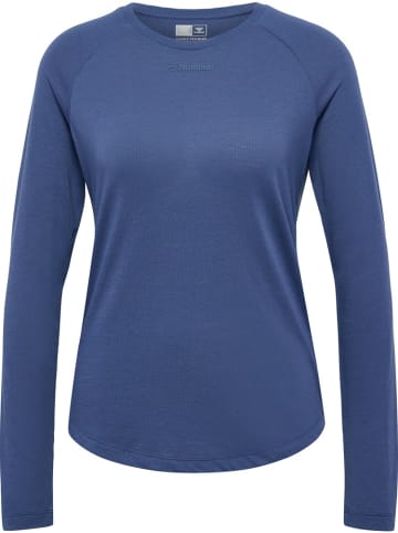 Hummel Longsleeve "Mt Vanja T-Shirt Longsleeve" in Blau