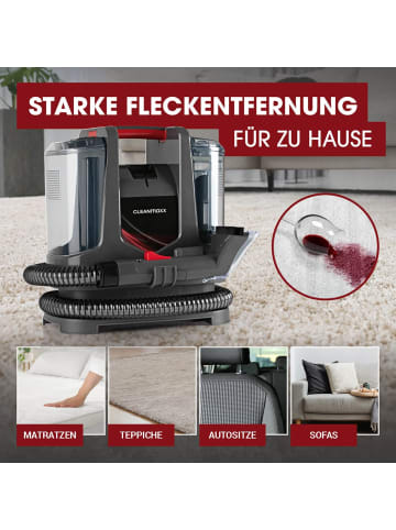 Clean Maxx Polster- & Teppichreiniger 400W anthrazit/rot  grau