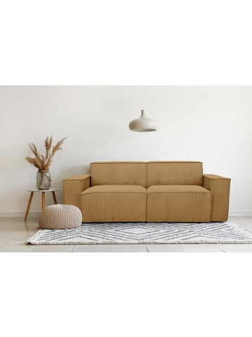 MF Design 2-Sitzer-Sofa Element in Cord Senf in Senf -  (L) 210 x (B) 210 x (H) 74 cm