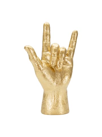 Mauro Ferretti Handgeformte Statuette aus goldfarbenem Harz, 14,5 x 7 x 23 cm