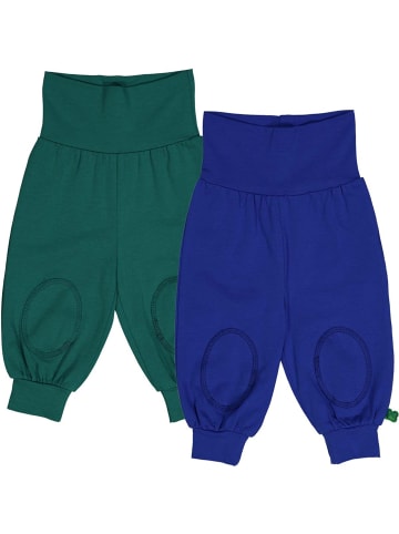 Fred´s World by GREEN COTTON Babyhose 2er-Pack in Surf/Cucumber