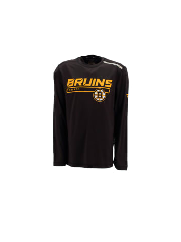 FANATICS Shirt Boston Bruins Longsleeve in Schwarz