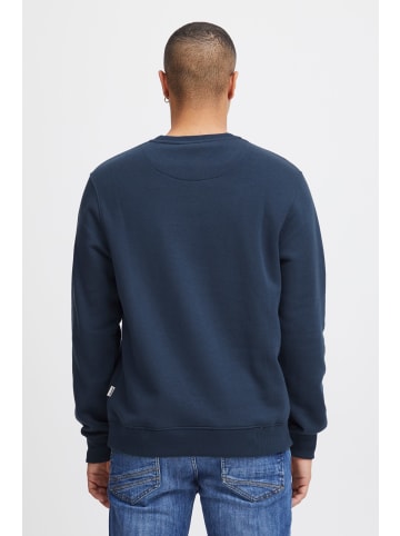 BLEND Sweatshirt Sweatshirt 20716045  Basic Rundhalspullover mit kleinen Brustprint in Blau