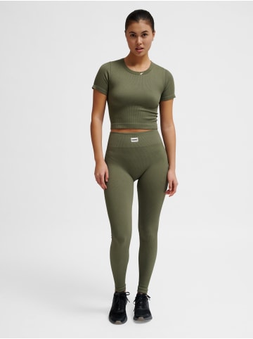Hummel T-Shirt Hmlpulse Damen in DUSTY OLIVE