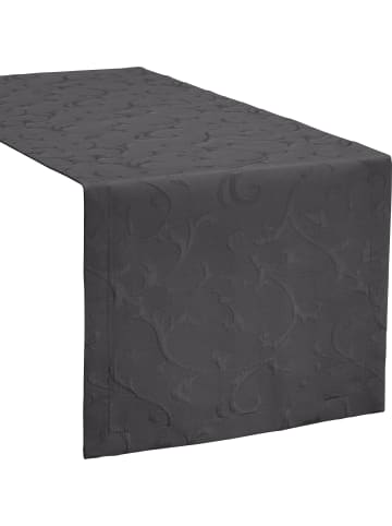 Erwin Müller Jacquard, Baumwollmischung Tischläufer Düsseldorf in anthrazit