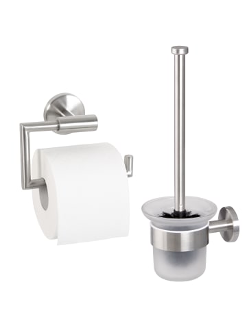 bremermann Badezimmer Zubehör-Set PIAZZA 2tlg. ca. 14,5 x 35 x 11,5 cm (B/H/T)