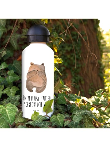 Mr. & Mrs. Panda Trinkflasche Bär Verlust mit Spruch in Weiß