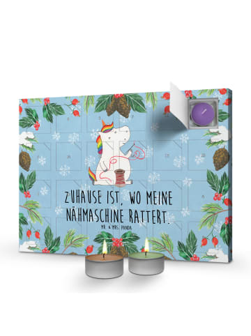 Mr. & Mrs. Panda Duftkerzen Adventskalender Einhorn Näherin mit ... in Eisblau