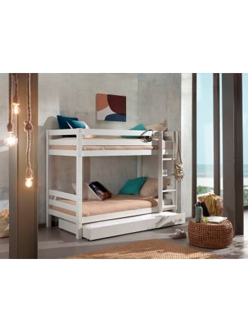 58 aufm Kessel ETAGENBETT Karolina 210x161x105 aus Massivholz in Weiß