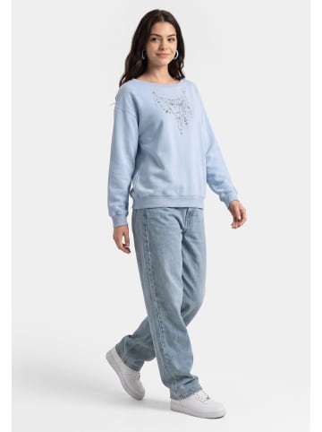 myMo Women Sweatshirt in Light Blue