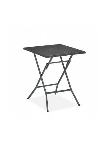 relaxdays Gartentisch in Grau - (B)62 x (H)73 x (T)62 cm