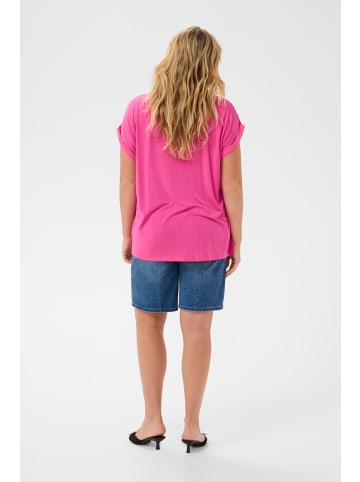 KAFFE curve Langarm-Bluse KCmilia Regular fit in Beetroot Purple