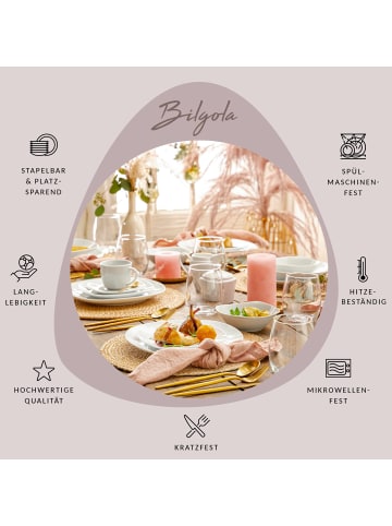 Sänger 16-tlg. Tafelservice Bilgola in Wei 