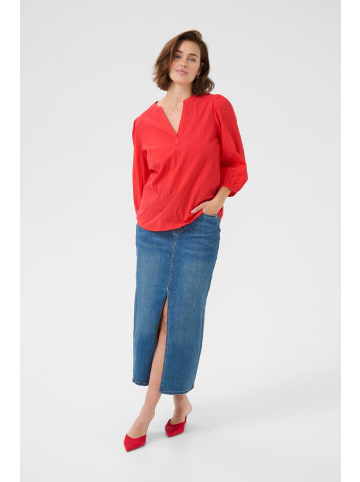 Kaffe Langarm-Bluse KAjollia in Hibiscus