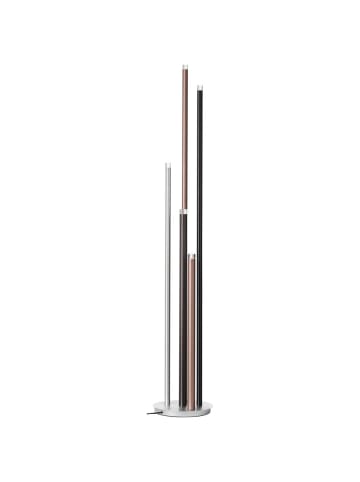 Brilliant Cembalo LED Standleuchte 5flg in aluminium/schwarz/braun/kaffee
