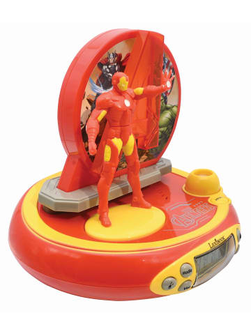 LEXIBOOK® Avengers Iron Man 3D-Figur Projektionswecker mit Sounds