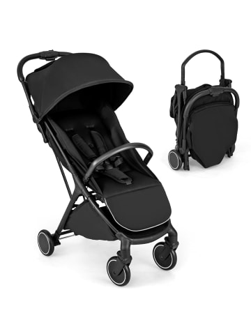 COSTWAY Kinderwagen klappbar in Schwarz