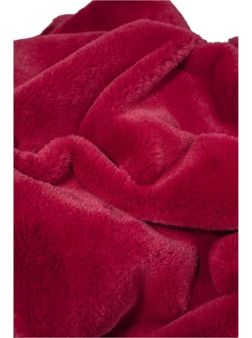 Urban Classics Urban Classics Damen Ladies Oversize Short Teddy Hoody in burgundy