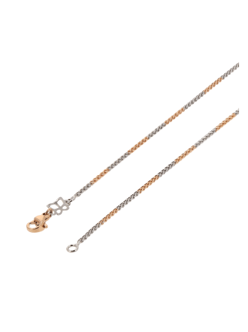 faina Women Chain Necklace in Rose Gold Silver