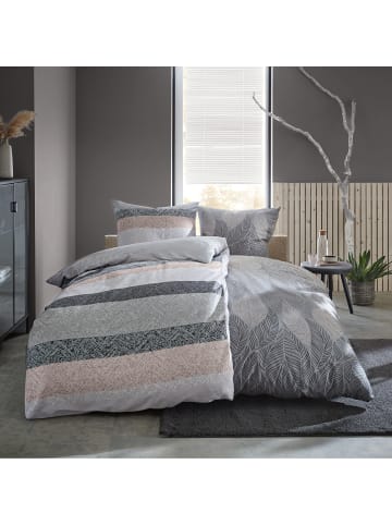 Kleine Wolke Mako-Satin Bettwäsche in grau