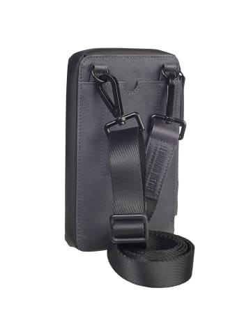 Leonhard Heyden Den Haag Handytasche Leder 11 cm grau