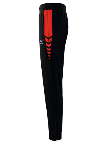erima Herren Six Wings Trainingshose in schwarz/rot