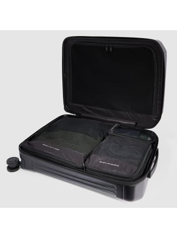 Piquadro Packing cube Packtasche 19 cm mit Dehnfalte in nero