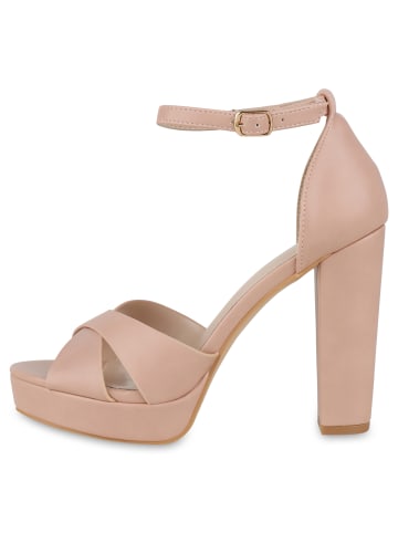 VAN HILL Plateau Sandaletten Ashley in Rosa