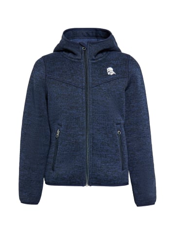 Schmuddelwedda Jungen (Kids) Strickfleeceblouson in Marine Melange
