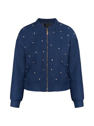 faina Boucé Jacke Mit Strass-Steinen in Marine