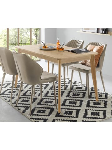 Furn.Design Esstisch naturfarben Eiche, skandinavisch, Küchentisch ausziehbar 140 - 180 cm