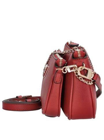 Guess Noelle II DBL Pouch - Umhängetasche 24 cm (taupe) in garnet