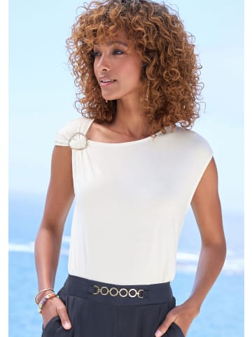 Vivance Kurzarmshirt in creme