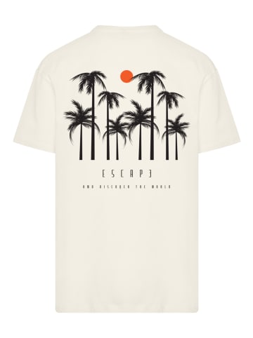 F4NT4STIC Heavy Oversize T-Shirt Oversize Escape Discover the World Palm Trees in sand