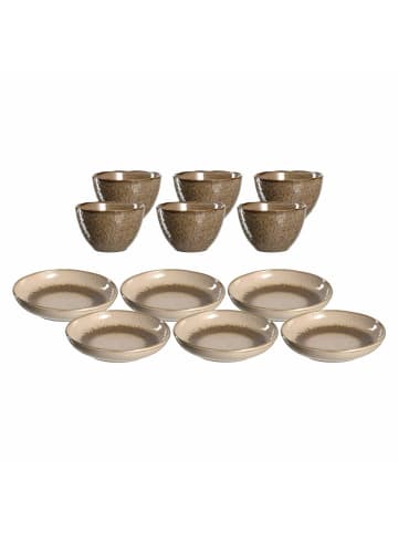 LEONARDO 12er Set Tellerset Matera in beige