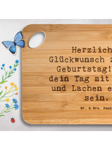 Mr. & Mrs. Panda Holzbrett Spruch 55. Geburtstag Glückwunsch mit... in Braun