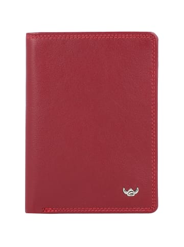 Golden Head Polo Ausweisetui RFID Leder 9 cm in rot