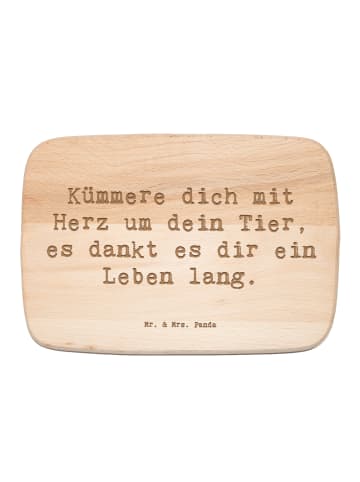Mr. & Mrs. Panda Frühstücksbrettchen Spruch Haustiere pflegen mi... in Transparent