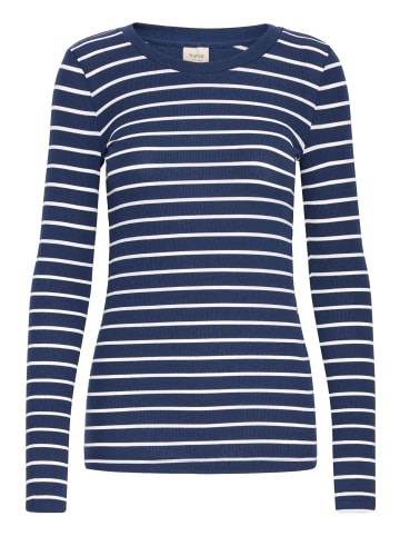 Fransa FRHIZAMOND STRIPE TEE 33 slim fit in Navy Blazer mix