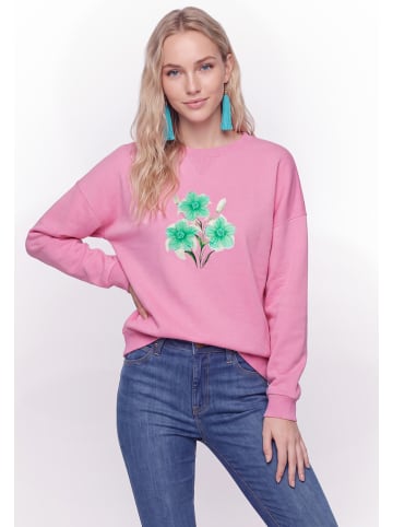 IZIA Women Sweatshirt in Pink