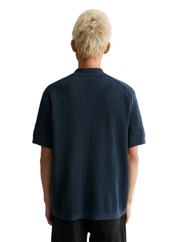 Marc O'Polo DENIM Strick-Poloshirt regular in Navy Teal