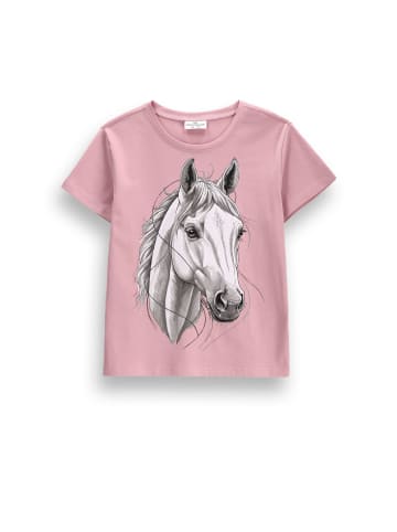 Coccodrillo T-Shirt mit kurzen Ärmeln in gedämpftes Rosa