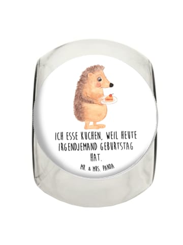 Mr. & Mrs. Panda Bonbonglas Igel Kuchenstück mit Spruch in Weiß