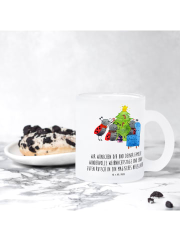 Mr. & Mrs. Panda Glühweinbecher Weihnachten Smörle mit Spruch in Transparent
