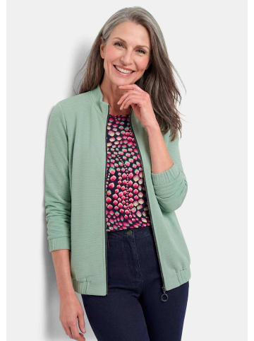 GOLDNER Jerseyjacke mit Ottomanstruktur in salbei