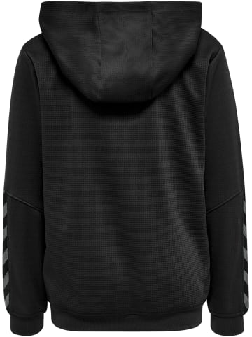 Hummel Poly Hoodie Hmlauthentic Kids Poly Hoodie in BLACK/WHITE