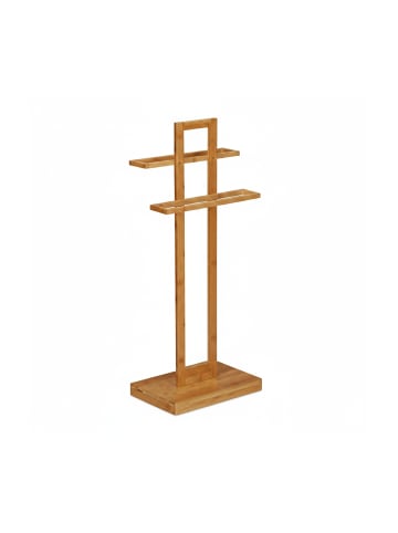 relaxdays Handtuchständer in Natur - (B)35,5 x (H)88 x (T)23,5 cm