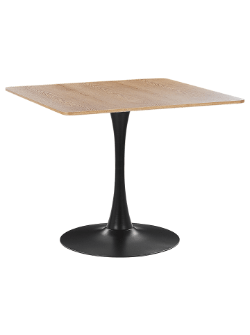 Beliani Esszimmertisch BOCA in Braun/Schwarz - (W) 90 x (H) 74 x (L) 90 cm